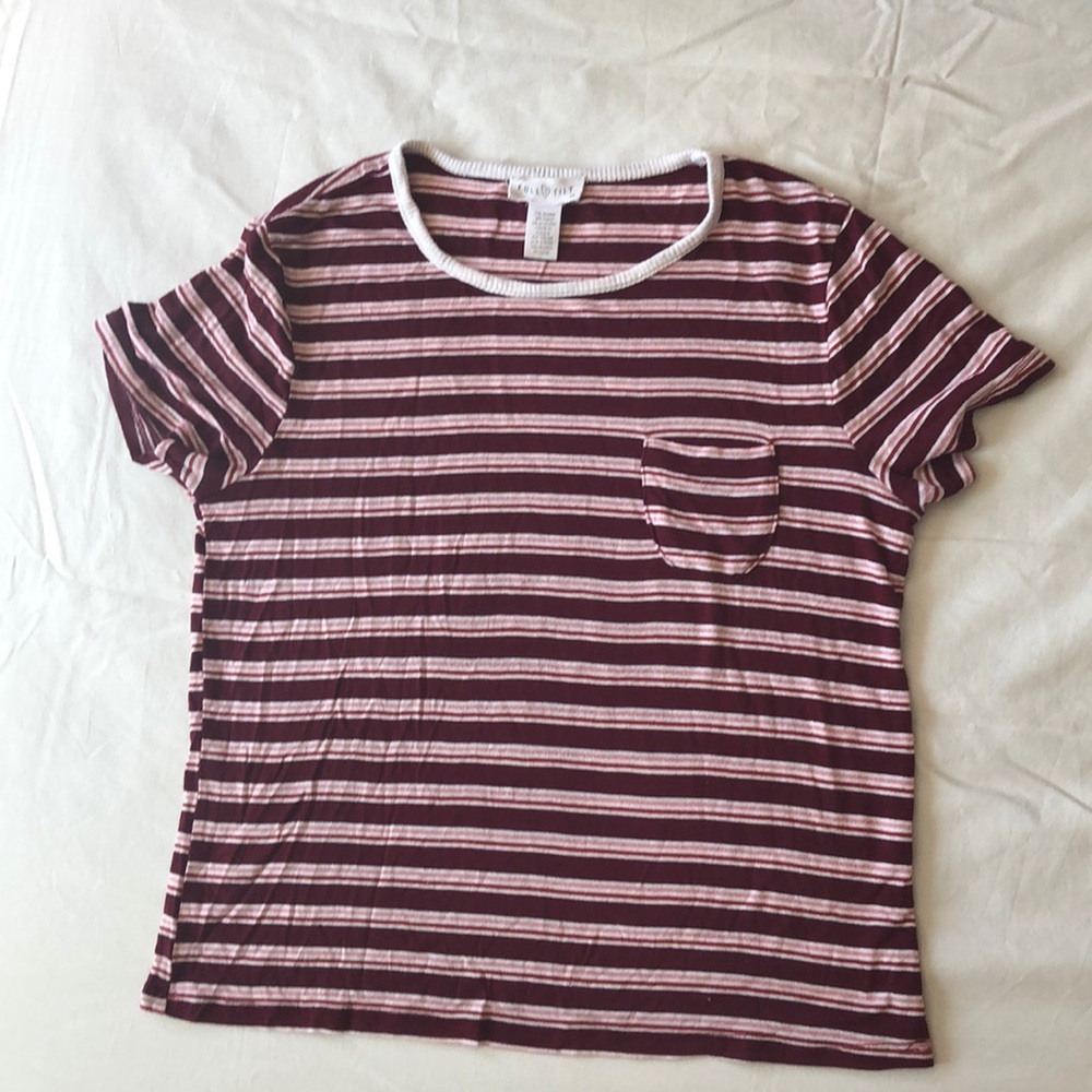 Adorable Striped Pocket Tee